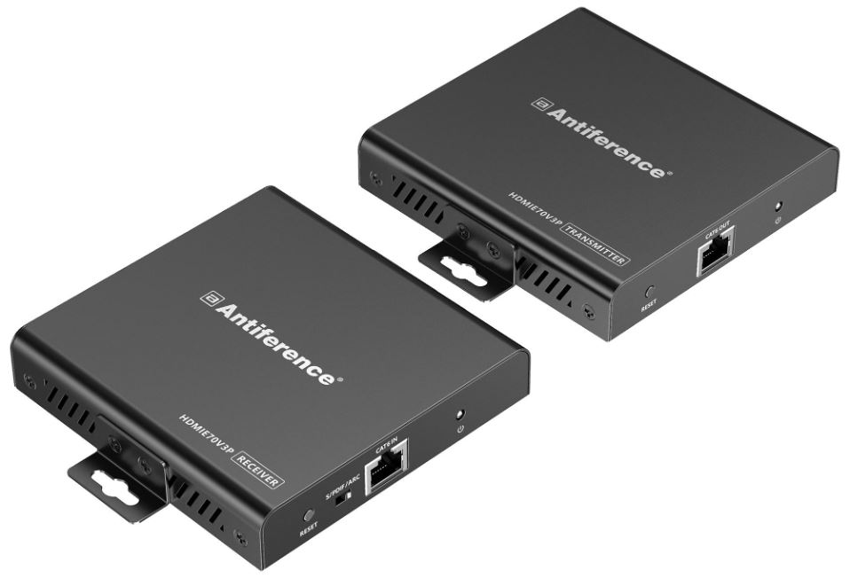 Antiference 4K HDMI Extender with Cat6, PoC & Audio Extraction