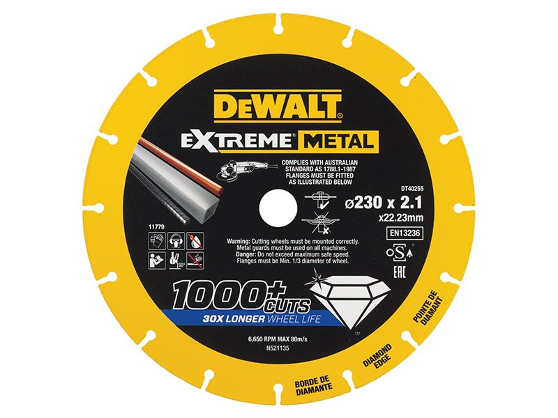 DEWALT Disco de Corte Extremo para Metal, 230 x 22.23mm