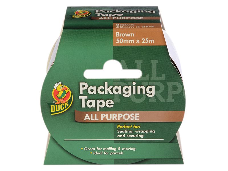 Shurtape Duck Tape® 패키징 테이프, 갈색, 50mm x 25m