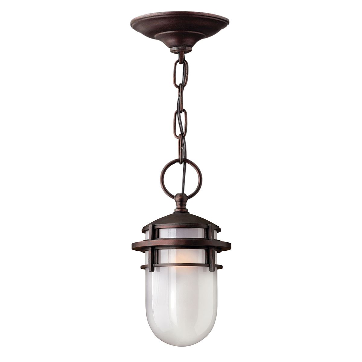 Hinkley Lighting מנורת שרשרת Reef עיצוב ויקטוריאני בברונזה, 1 נורה