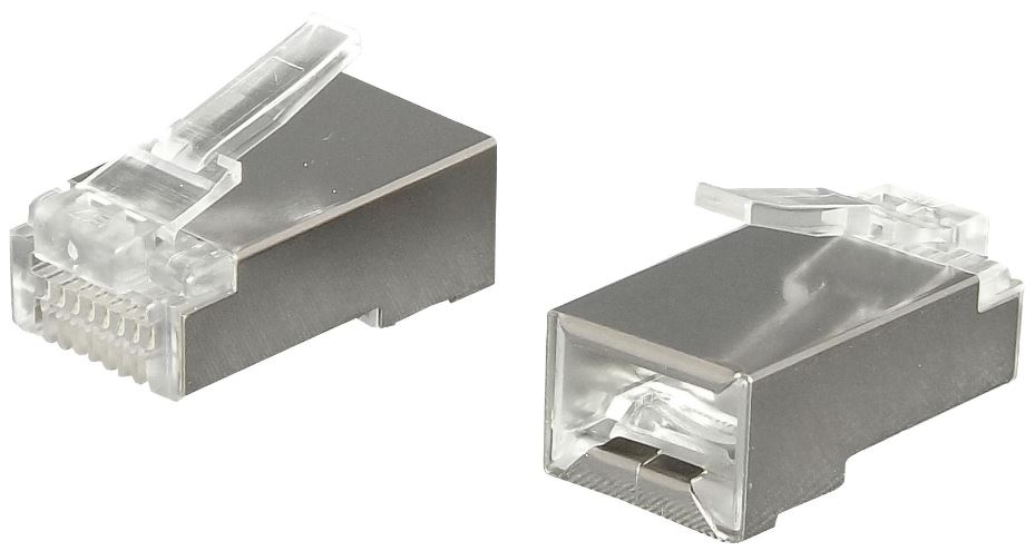 SPEEDY RJ45 Connettori Shielded Cat6, 8P8C, Confezione da 100