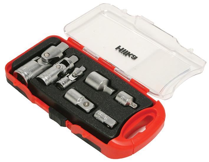 Ensemble d'adaptateurs et de rotules universelles Hilka Tools 7 pièces