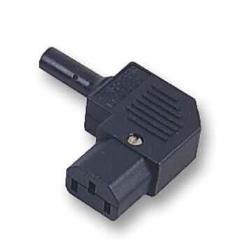 Bulgin IEC Free Socket, 90° Angle, 10A 250V