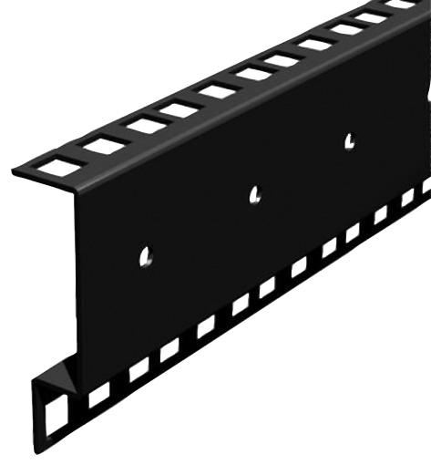 PENN ELCOM Ράγδα Επίστεψης 2m για Συσκευές Rack, Χαλύβδινη 1.5mm, Αντοχή 90kg