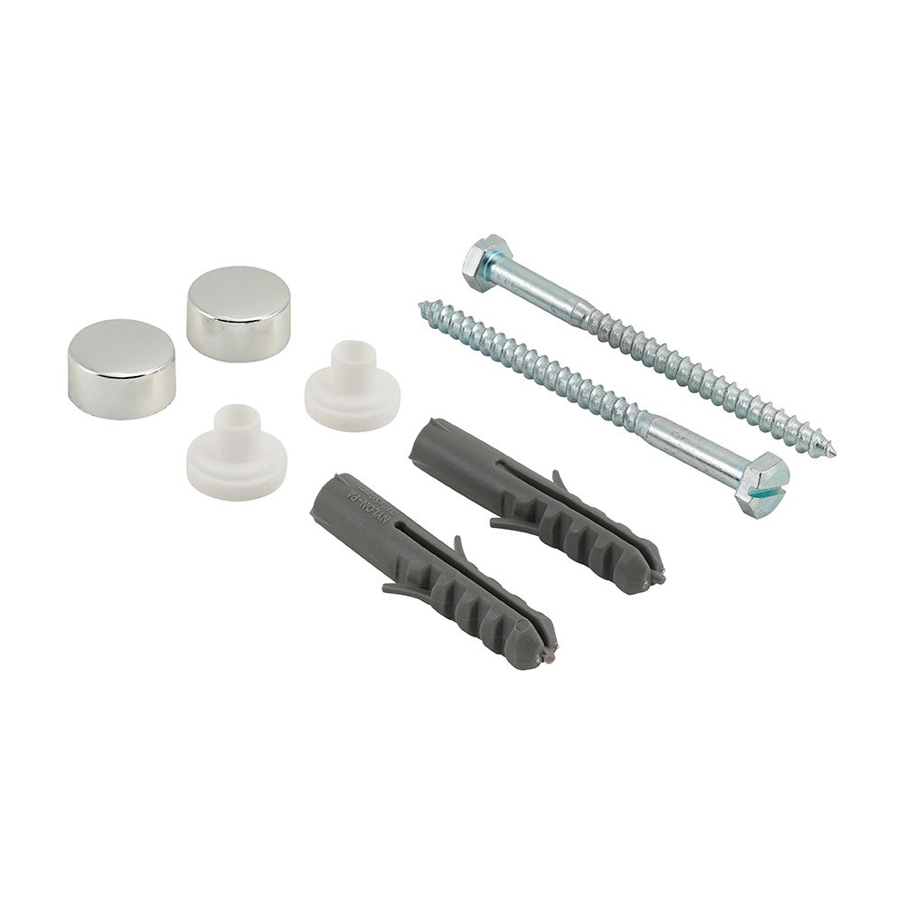 Timco Chrome Pan/Bidet Fixing Kit (2-Piece)