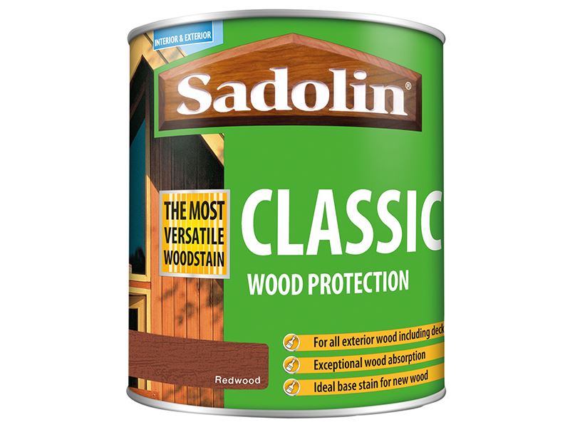 Sadolin Classic Houtbescherming, Roodbruin, 1 Liter