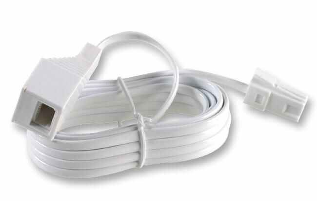 PRO SIGNAL BT431A Telefoonkabel 10m, Stekker naar Socket, Wit