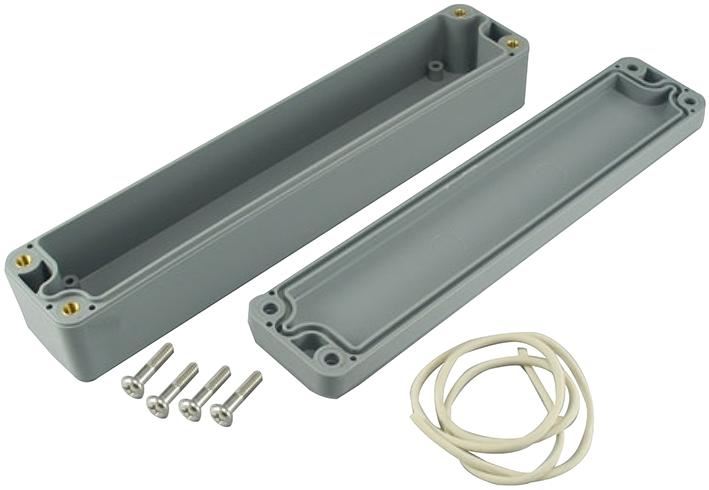 HITALTECH IP65 ABS Enclosure, Grey, 184x36x35mm