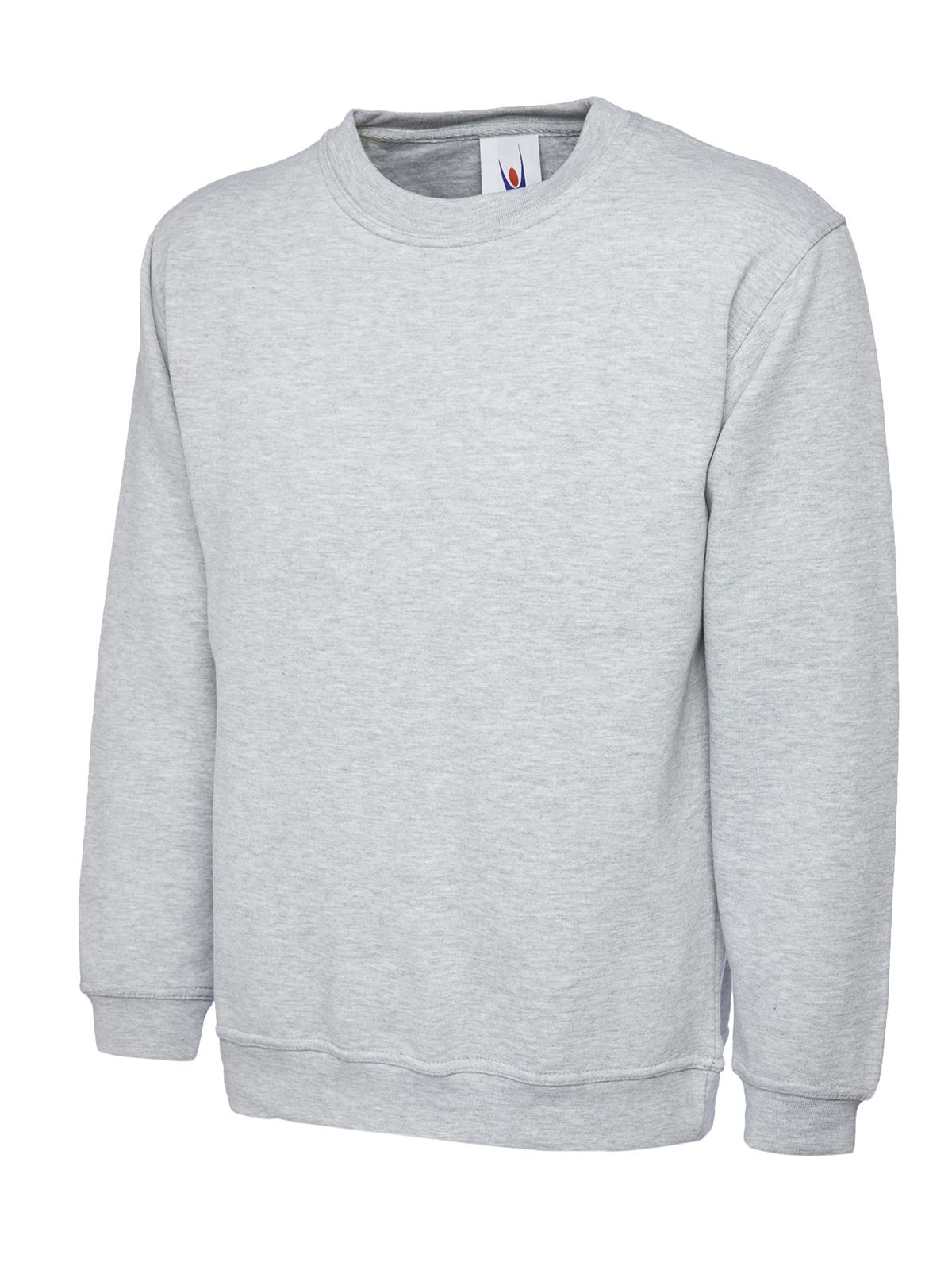 Uneek Kids Sweatshirt, Heather Grey, Size 7/8 YRS