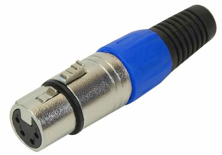Pro Signal - Socad XLR 4-Polach, Faobhar Strus Gorm