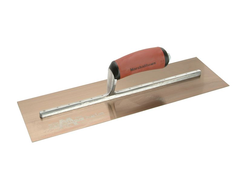 Marshalltown MXS165GD Gold Finishing Trowel with DuraSoft Handle, 16 × 5in