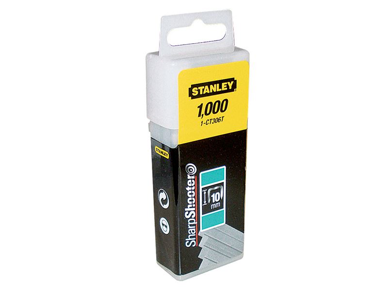 STANLEY Platte Smalle Kroon Nieten 10mm, Verpakking van 1000