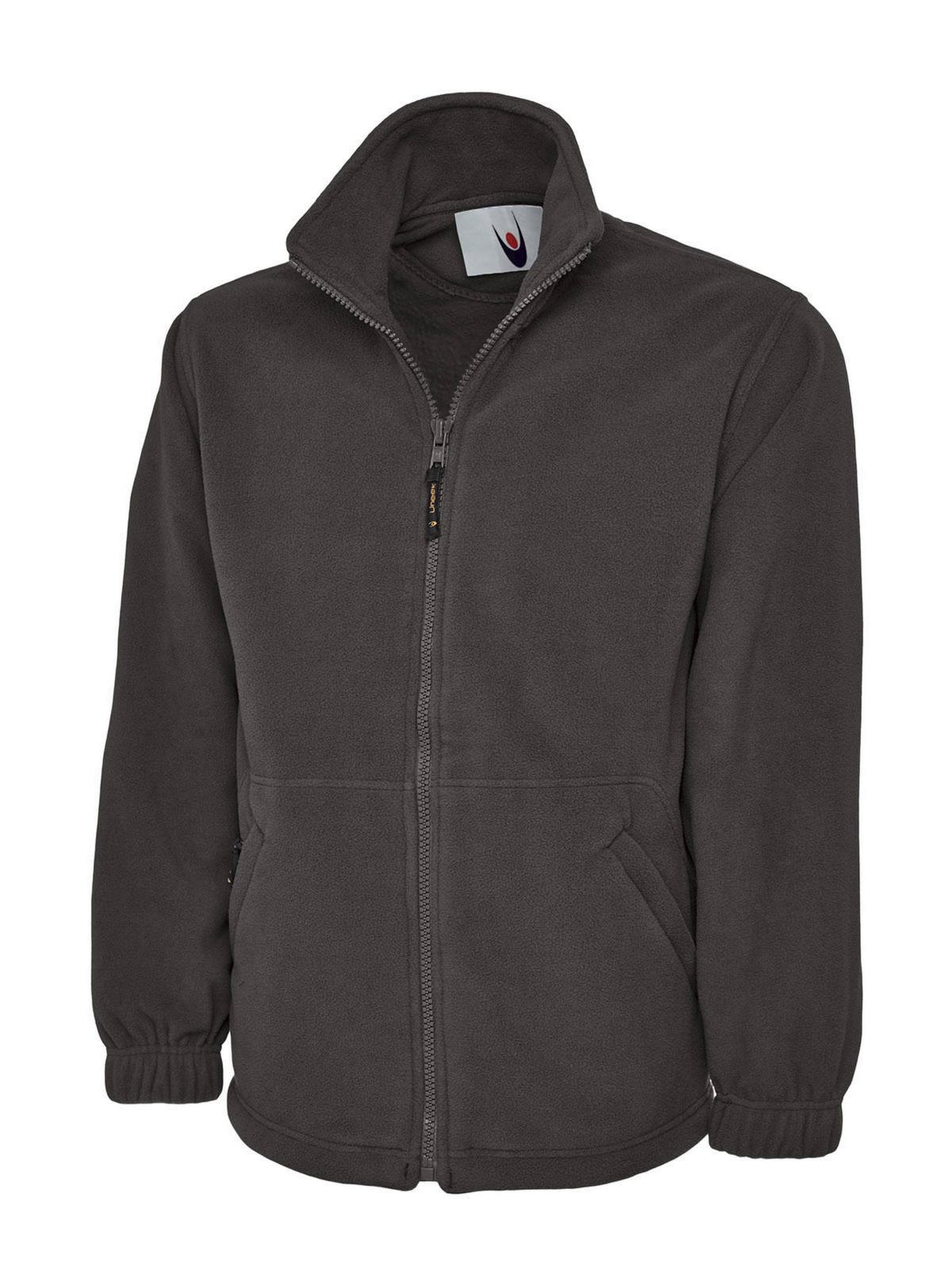 Uneek Classic Full Zip Fleece Jacket - Charcoal, XS