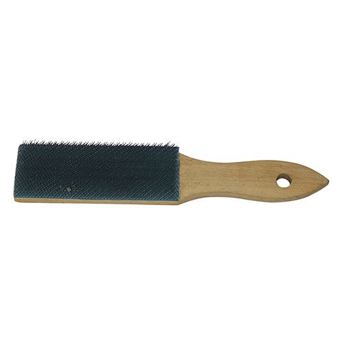 Timco Vijlreinigerborstel, 110mm, houten handvat, koolstofstaal