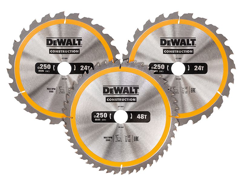 DEWALT DT1964 Σύνολο Λεπίδων Κυκλικού Πριονιού, 305mm x 30mm