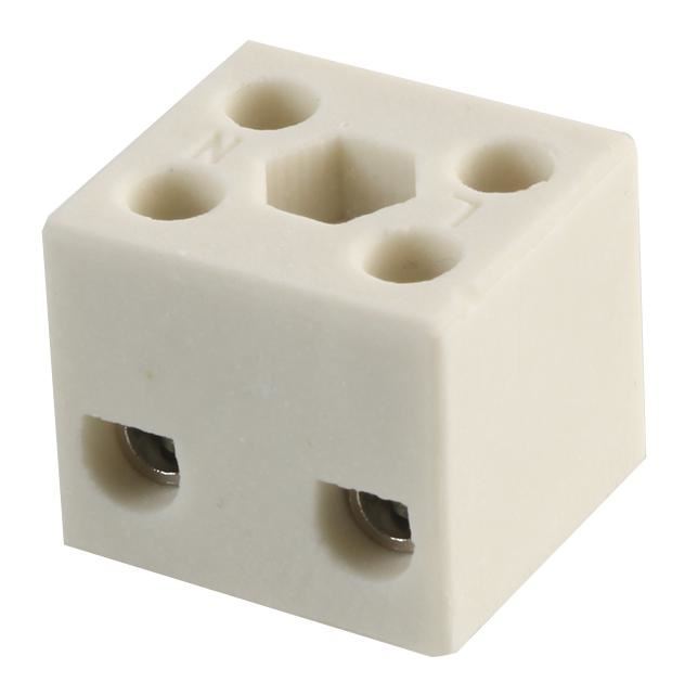 HYLEC Ceramic - Bloc Teirminéil Ceirmeach, 2 Bhealach, 41A, 750V