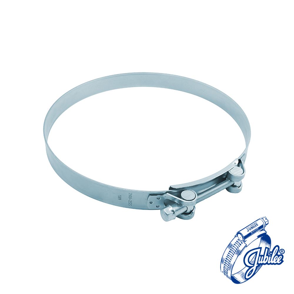 Jubilee Superclamp Mild Steel Hose Clamp (240-255mm, 2-Pack)