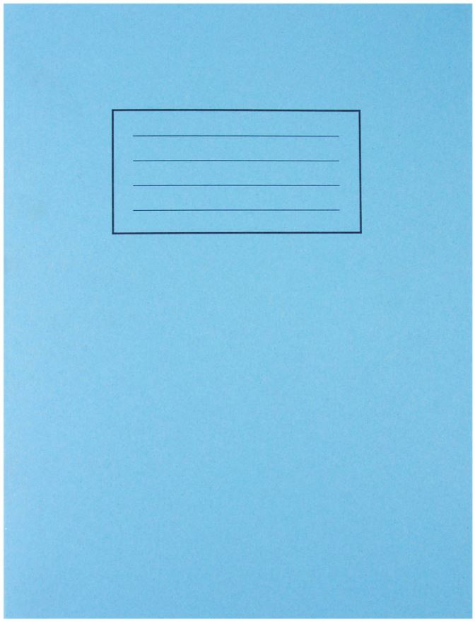 SILVINE 229x178mm Lined Exercise Book - 80 Pages (Blue)