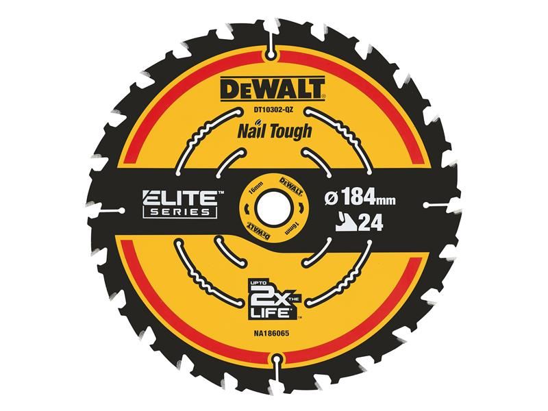 DEWALT ELITE Framing Circular Saw Blade, 184 x 16mm, 24T