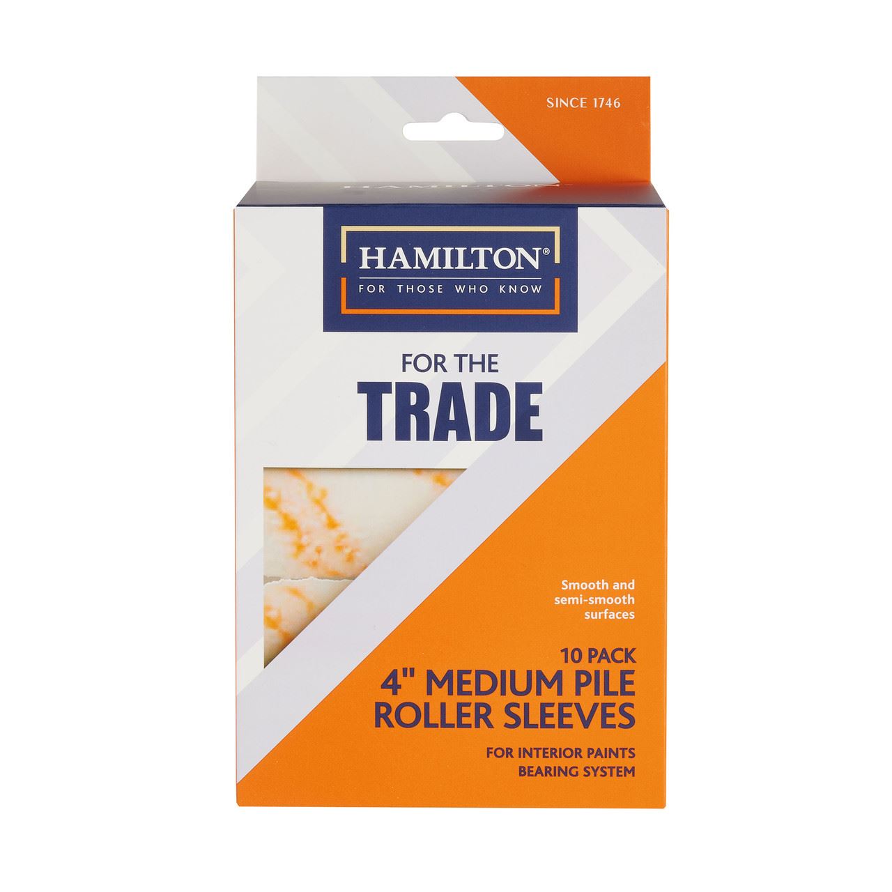 Hamilton Medium Pile Mini Roller Sleeves (10 Pack, 4-inch)