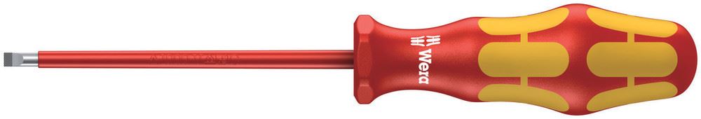 Wera 160i VDE Insulated Slotted Screwdriver, 0.8x4x100mm