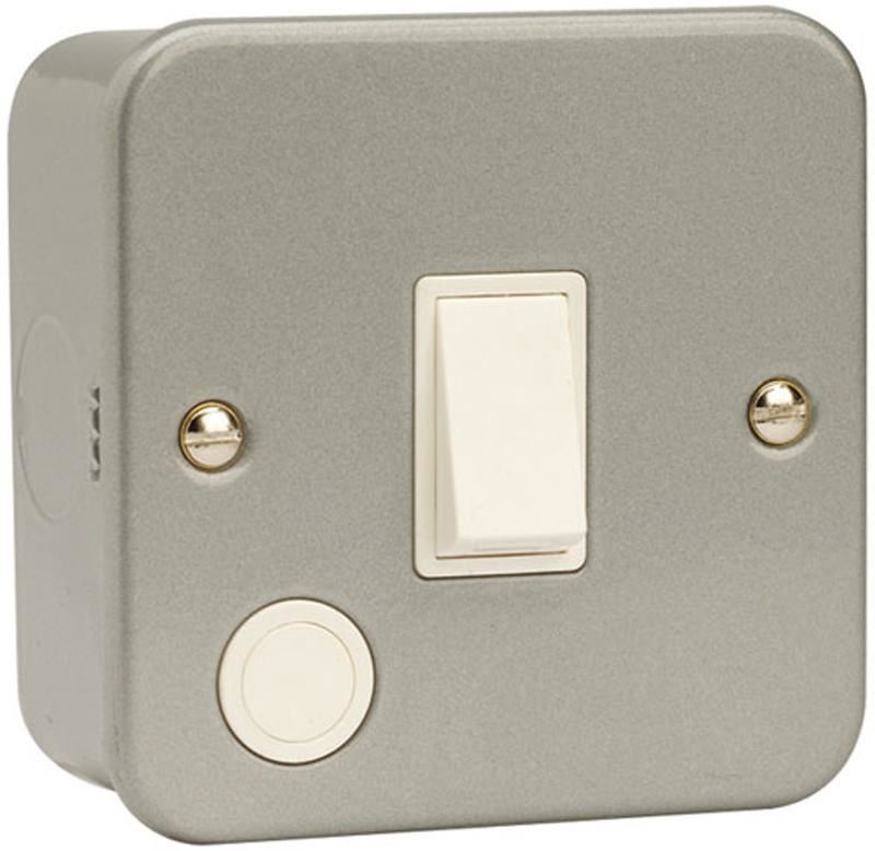 CLICK 20A 1G DP Schalter mit flexibler Anschlussdose, Metallgehäuse