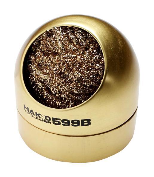HAKKO 599B Pulitore e Supporto per Saldatori con Lana di Ottone