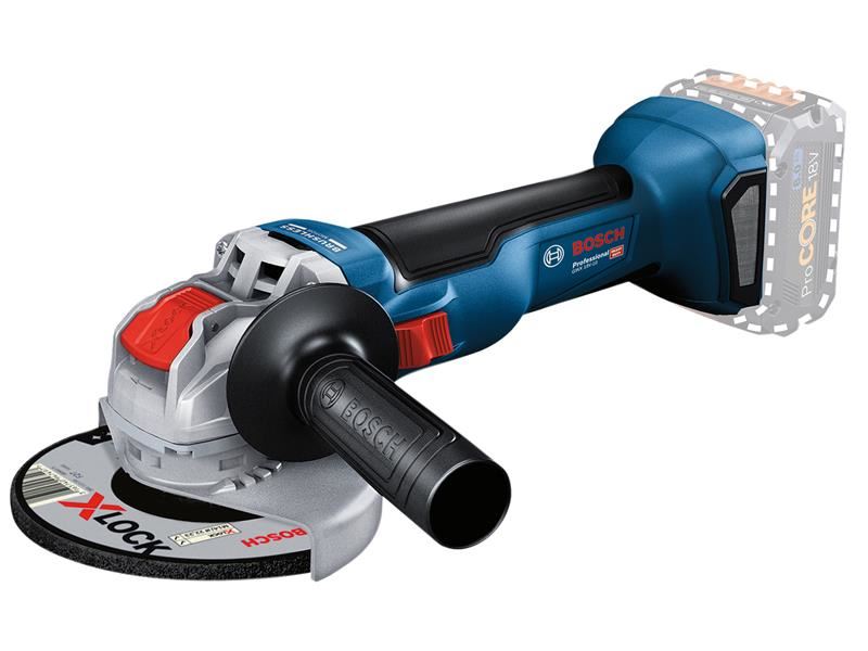 Bosch GWX 18V-10 Professional X-LOCK Angle Grinder, 125mm, Bare Unit