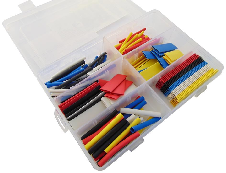 PRO POWER Kit Tubo Termorestringente 2:1, 180 Pezzi