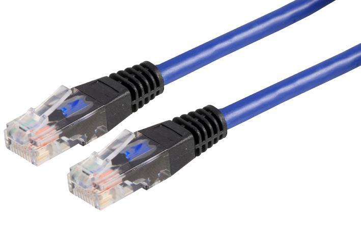 PRO SIGNAL 10m Blue Cat5e Crossover Ethernet Cable