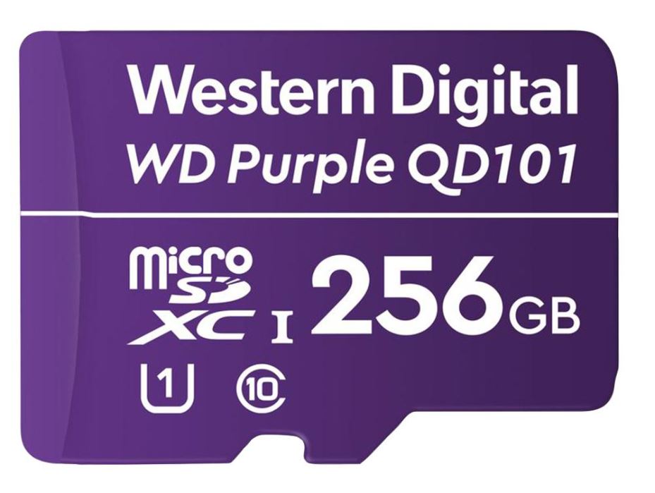 WD Purple SC QD101 Scheda MicroSDXC 256GB, Classe 10 U1