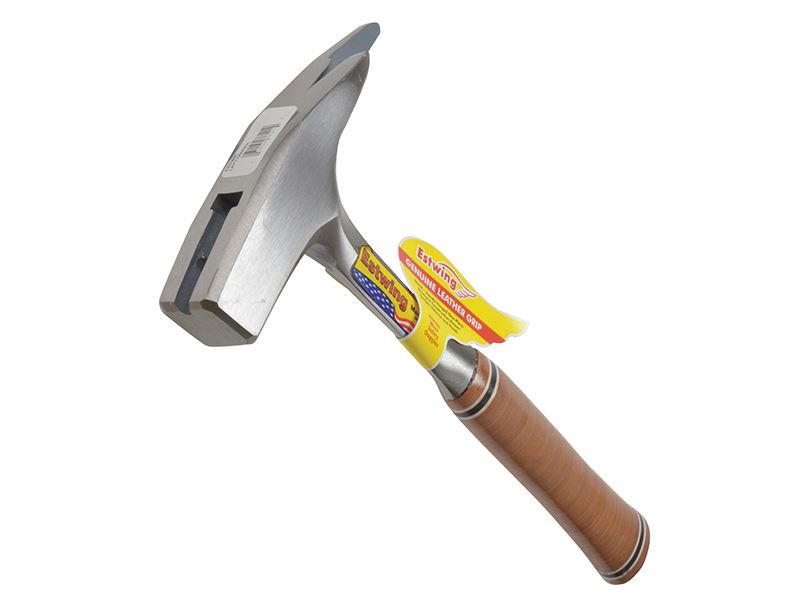 Estwing Martillo de palastro para tejados E239MS con mango de cuero