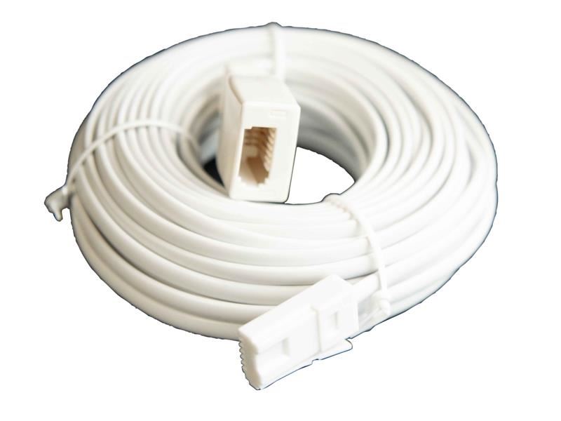 Dencon Telephone Extension Lead 10m for BT Sockets