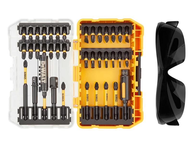 DEWALT FlexTorq Σειρά Εργαλείων 38 τεμ. με Προστατευτικά Γυαλιά