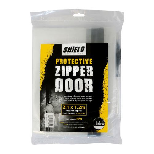 Timco Porta con Cerniera Protettiva, 2.1m x 1.2m, Politilene Trasparente