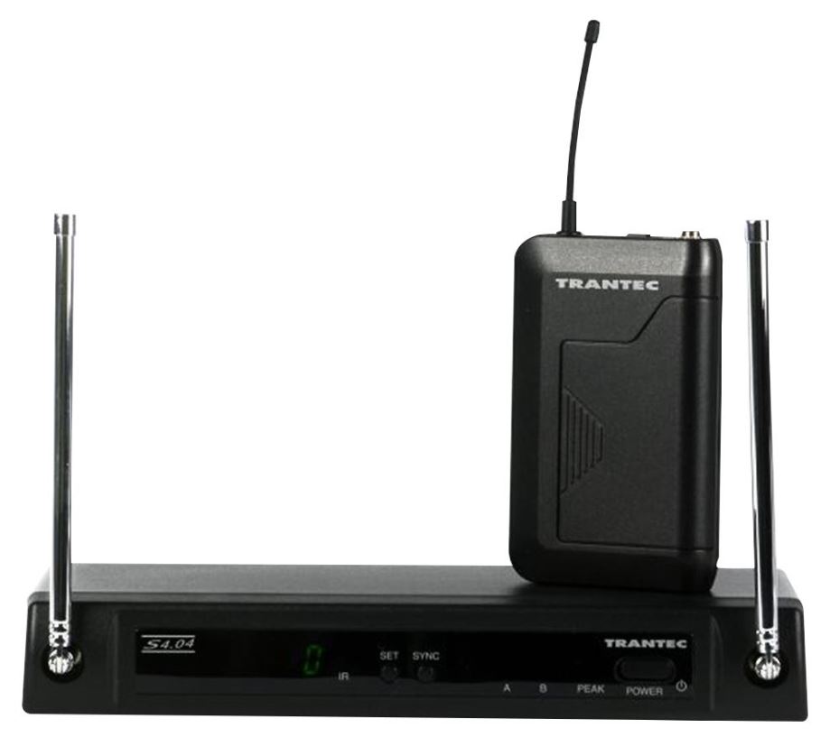 TRANTEC S4.04 UHF Pásový bezdrátový mikrofonní systém (bez mikrofonu)