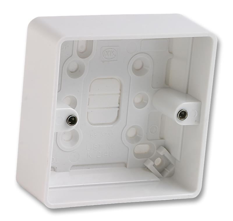 MK Logic Plus 1-Gangs oppervlakte montagedoos, 30mm, Wit