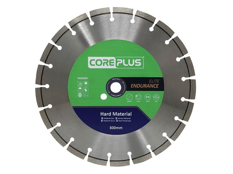 CorePlus HM300E Elite Turbo Diamond Blade, 300mm, Hard Materials
