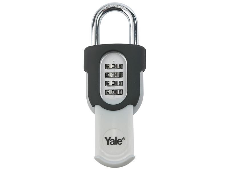 Yale Combi Padlock with Slide Cover, Zinc & Steel, 50mm