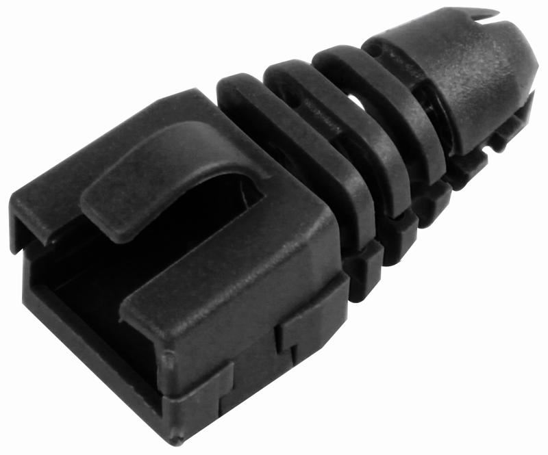 ENCITECH RJ45 Kit Rinforzo contro Sollecitazioni, Nero, Confezione da 10