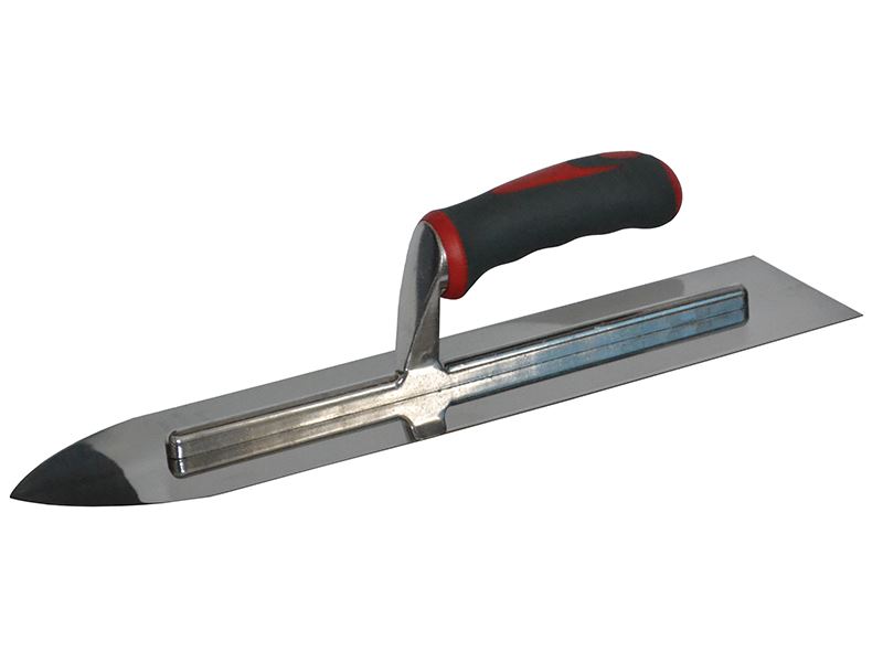 Faithfull Stainless Steel Flooring Trowel with Soft Grip, 400x100mm