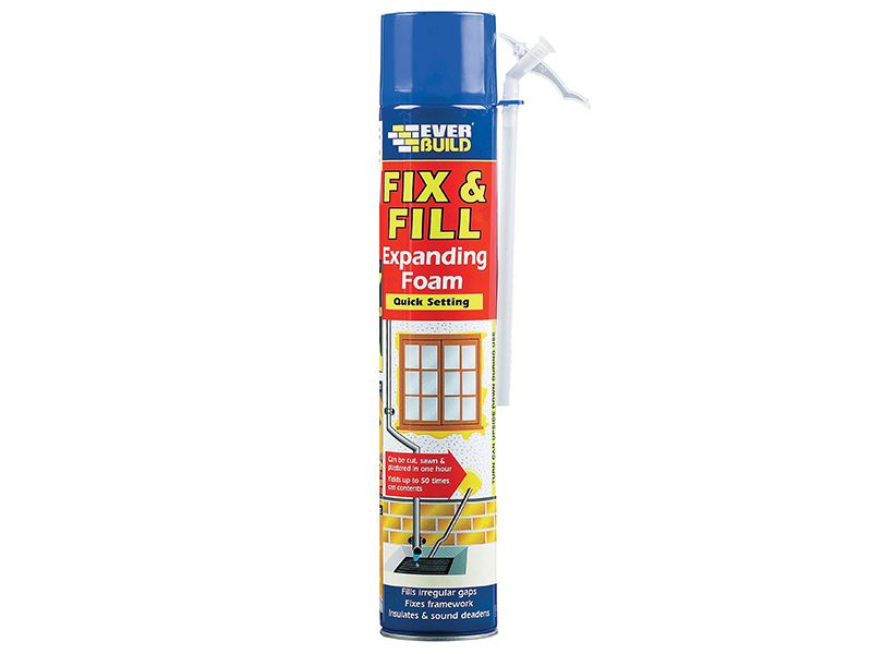 Everbuild Sika Fix & Fill Expanding Foam Filler, 750ml