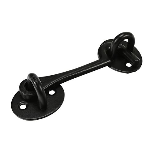 Timco Gancho de Porta Preto em Ferro Fundido, 100mm