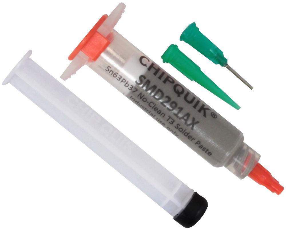 CHIP QUIK Pes Pateri Tiada Pembersihan dalam Suntikan dengan Plunger & Hujung T