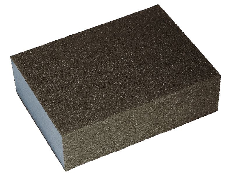 Faithfull Blocco Levigante in Ossido di Alluminio, Medio/Fine, 90 x 65 x 25mm