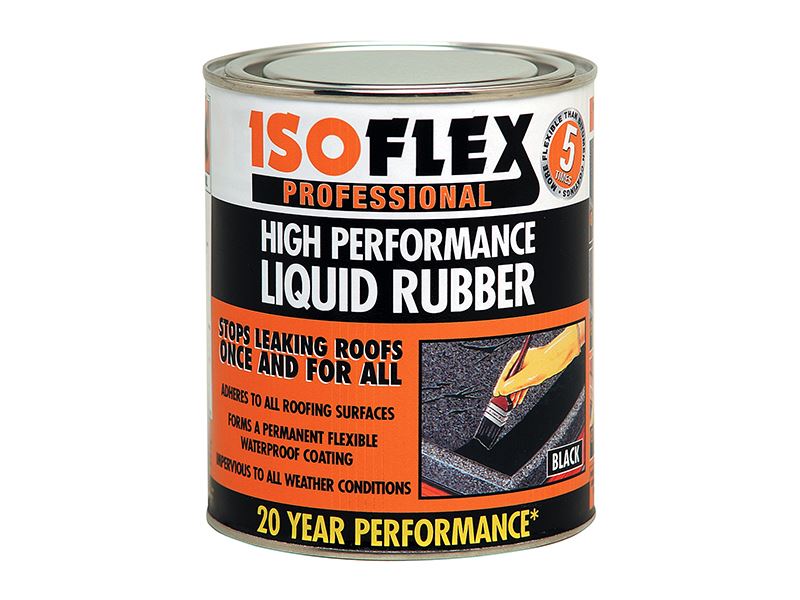 Ronseal Isoflex Liquid Rubber Black, 2.1L
