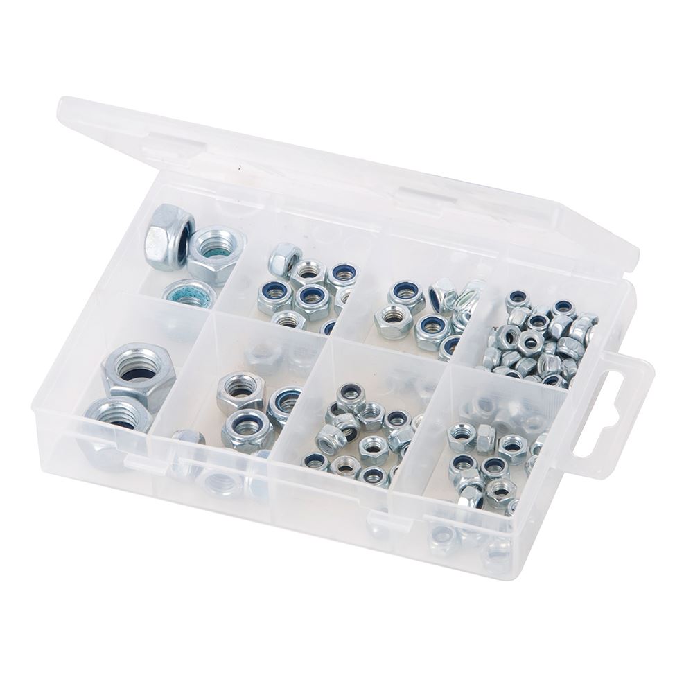 Fixman Lock Nuts Pack, Zinc-Plated, 108-Piece