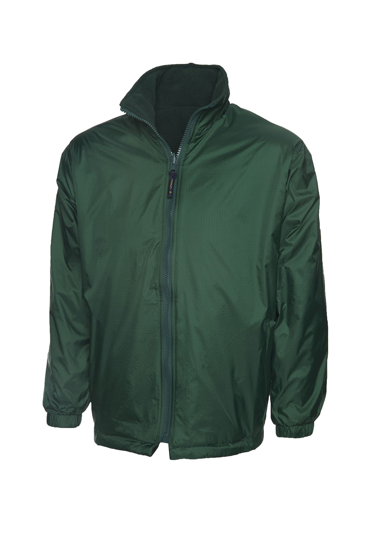 Uneek Reversible Fleece Jacket for Kids, Bottle Green, 2 Years