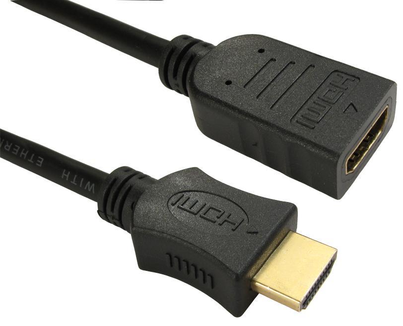 PRO SIGNAL - HDMI Cábla 4K UHD le hIdirlíon, 0.5m Dubh