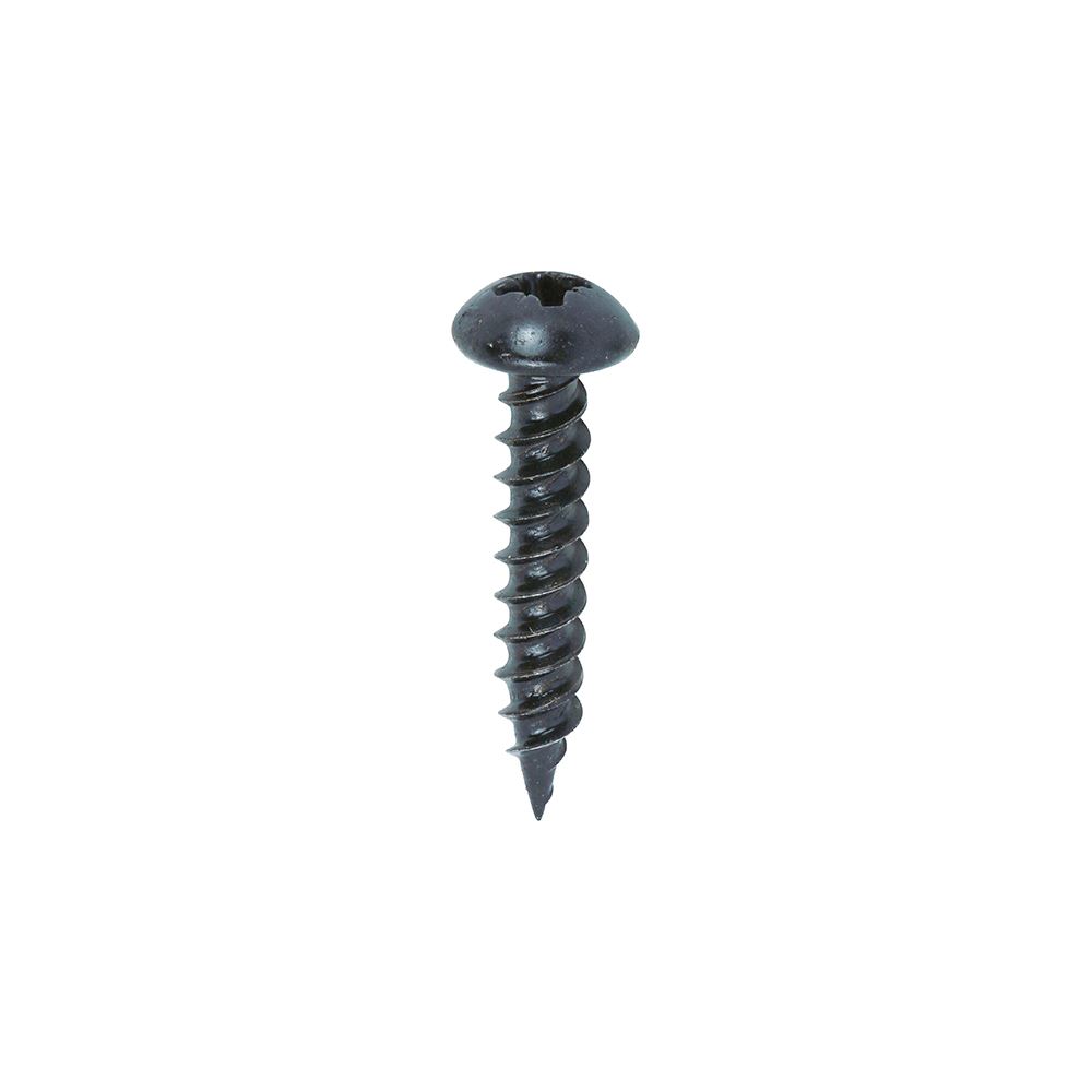 Timco Blackjax 木工用ねじ PZ 丸頭 カーボンスチール製 10×1 200本入り